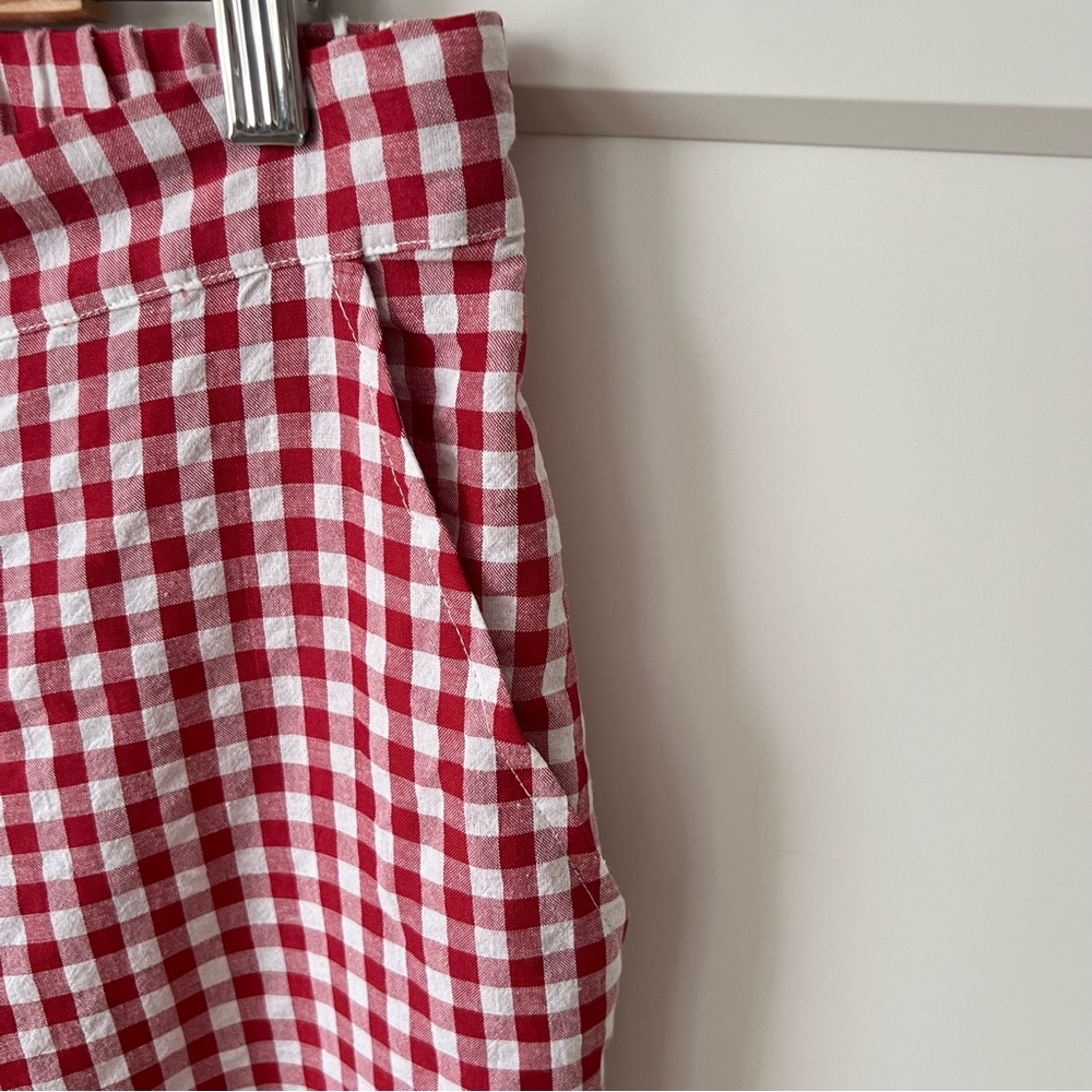 Sonderhaus Perfect Pants in Red and White Gingham in XS - Picture 8 of 12